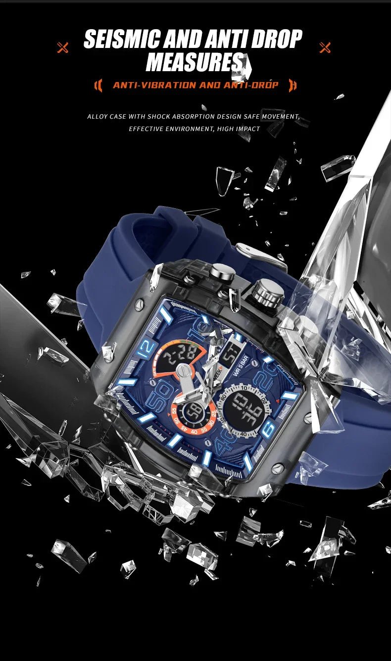 SMAEL 8109 nouvelle montre pour hommes sport multifonctionnel 50M étanche double affichage LED veilleuse loisirs étudiant montre électronique - crazyfinds.frcrazyfinds.frblackSMAEL 8109 nouvelle montre pour hommes sport multifonctionnel 50M étanche double affichage LED veilleuse loisirs étudiant montre électronique