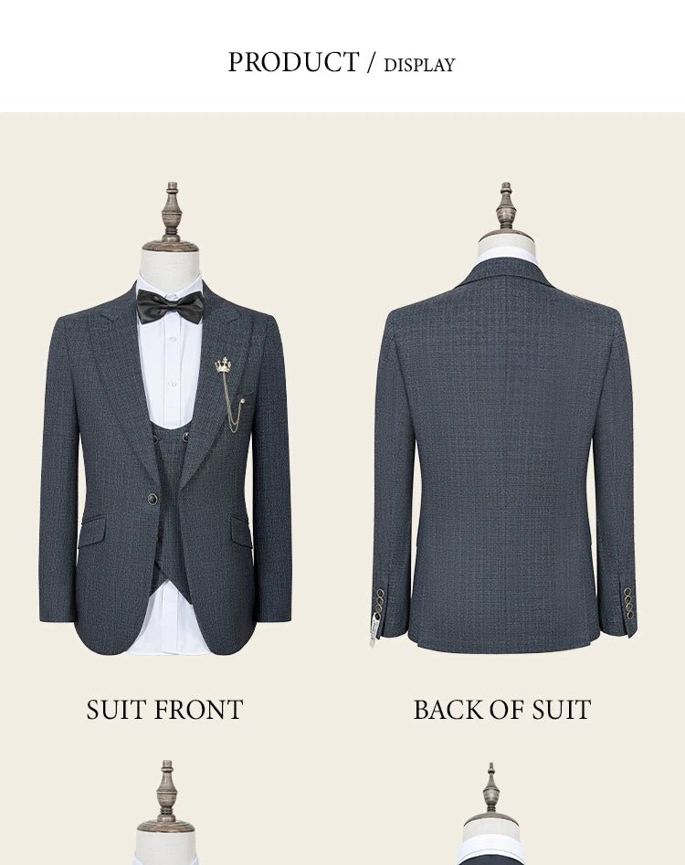 ST Cassy – costume complet de haute qualité pour hommes, élégant, coupe cintrée, robe de soirée de mariage, costume de bureau d'affaires, version épaisse - crazyfinds.frcrazyfinds.frSky blue 3 pcs seAsia 5XL (EUR 58)ST Cassy – costume complet de haute qualité pour hommes, élégant, coupe cintrée, robe de soirée de mariage, costume de bureau d'affaires, version épaisse