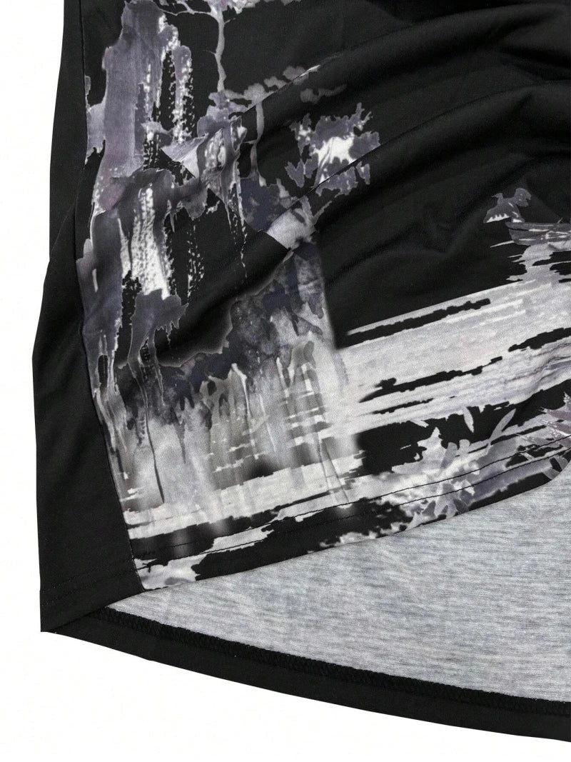 Style chinois Hommes T-Shirt Lâche Confortable Paysage Encre Imprimer Manches Courtes Confortable À Séchage Rapide T-Shirt Vêtements - crazyfinds.frcrazyfinds.frETFH20241220MStyle chinois Hommes T-Shirt Lâche Confortable Paysage Encre Imprimer Manches Courtes Confortable À Séchage Rapide T-Shirt Vêtements