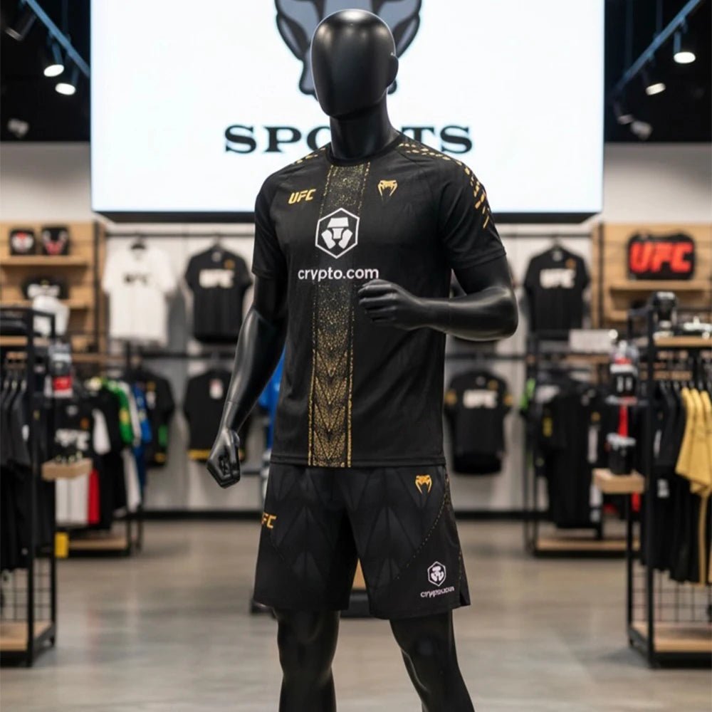 T-shirt et short UFC Fight Night noir/or pour hommes et femmes, surdimensionné, respirant, séchage rapide, ensemble d'entraînement de boxe Jujutsu, nouvelle collection 2026 - crazyfinds.frcrazyfinds.frTZD113zxhST-shirt et short UFC Fight Night noir/or pour hommes et femmes, surdimensionné, respirant, séchage rapide, ensemble d'entraînement de boxe Jujutsu, nouvelle collection 2026
