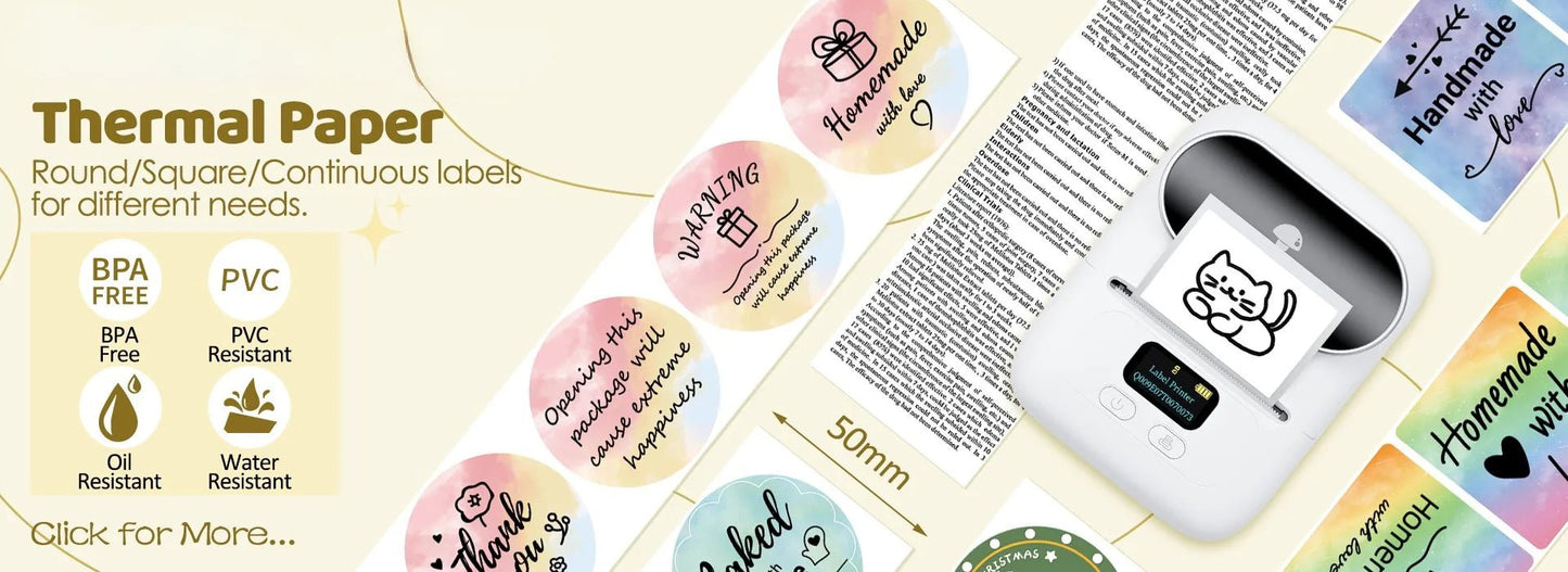 Thermal paper Label Maker Paper M110 Label for Small Business Multi - Purpose Thermal Sticker for M110 M221 M200 M220 Printer - crazyfinds.frcrazyfinds.frThermal paper Label Maker Paper M110 Label for Small Business Multi - Purpose Thermal Sticker for M110 M221 M200 M220 Printer