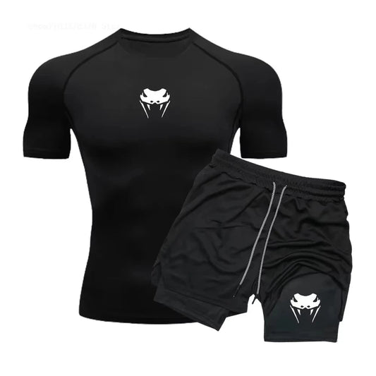 Vêtements de fitness athlétiques à compression pour hommes – Short double couche serré à manches courtes à séchage rapide, ensemble d'été pour course à pied et fitness - crazyfinds.frcrazyfinds.frBleuLVêtements de fitness athlétiques à compression pour hommes – Short double couche serré à manches courtes à séchage rapide, ensemble d'été pour course à pied et fitness