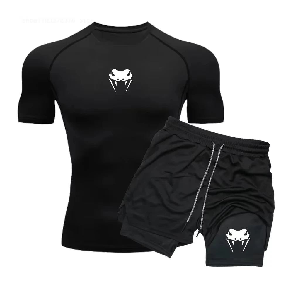 Vêtements de fitness athlétiques à compression pour hommes – Short double couche serré à manches courtes à séchage rapide, ensemble d'été pour course à pied et fitness - crazyfinds.frcrazyfinds.frBleuLVêtements de fitness athlétiques à compression pour hommes – Short double couche serré à manches courtes à séchage rapide, ensemble d'été pour course à pied et fitness