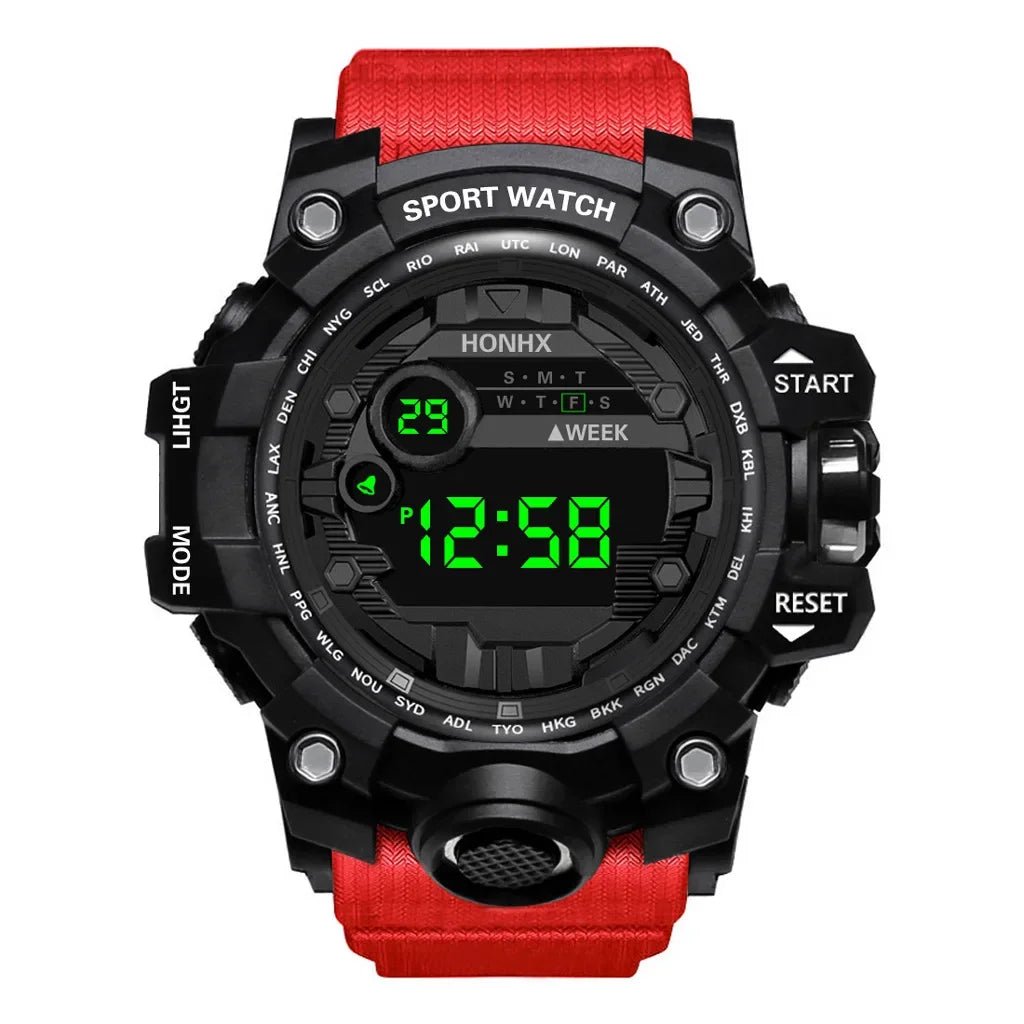 Y12 montres pour hommes grand cadran LED montre numérique multifonction hommes montre de sport réveil chronomètre Fitness montre - bracelet électronique - crazyfinds.frcrazyfinds.frY12 - RedY12 montres pour hommes grand cadran LED montre numérique multifonction hommes montre de sport réveil chronomètre Fitness montre - bracelet électronique