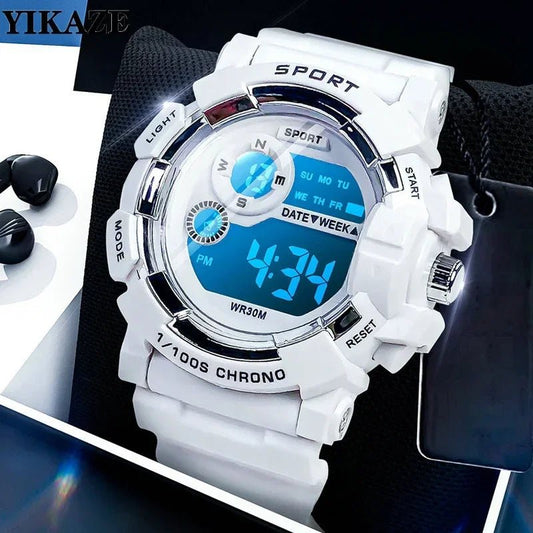 YIKAZE mode sport montres hommes femmes montre numérique étanche lumineux réveil électronique montre - bracelet pour enfants enfants - crazyfinds.frcrazyfinds.frBlackYIKAZE mode sport montres hommes femmes montre numérique étanche lumineux réveil électronique montre - bracelet pour enfants enfants