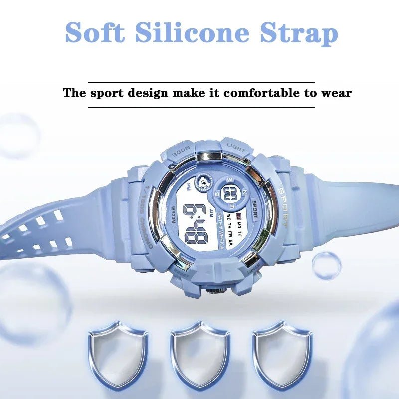 YIKAZE mode sport montres hommes femmes montre numérique étanche lumineux réveil électronique montre - bracelet pour enfants enfants - crazyfinds.frcrazyfinds.frBlackYIKAZE mode sport montres hommes femmes montre numérique étanche lumineux réveil électronique montre - bracelet pour enfants enfants