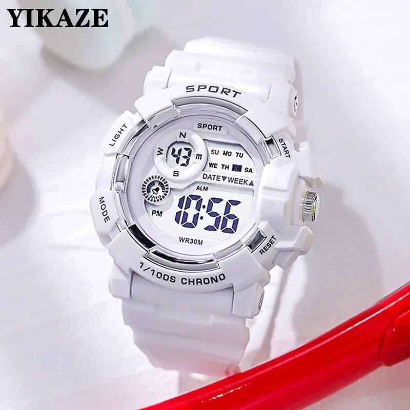 YIKAZE mode sport montres hommes femmes montre numérique étanche lumineux réveil électronique montre - bracelet pour enfants enfants - crazyfinds.frcrazyfinds.frBlackYIKAZE mode sport montres hommes femmes montre numérique étanche lumineux réveil électronique montre - bracelet pour enfants enfants